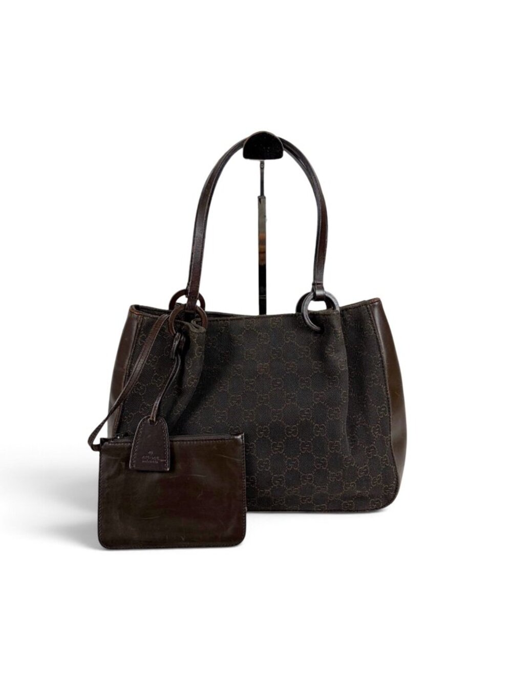Gucci GG Canvas Pouch Mini Tote